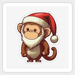 Santa Christmas Monkey! Sticker